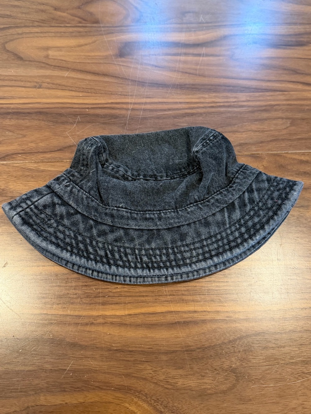 American Eagle Outfitters Charcoal Washed Denim Bucket Hat